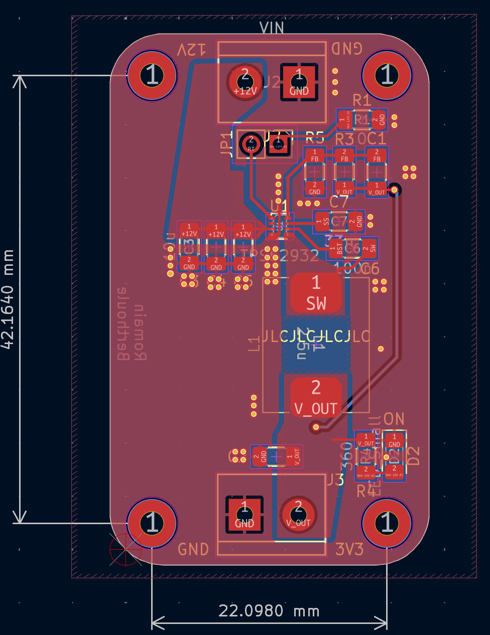 Routage du module d'alimentation
